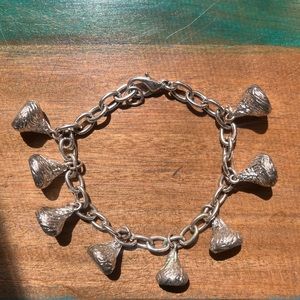 Hershey’s Kisses Charm Bracelet in Silver 5 1/2 in.